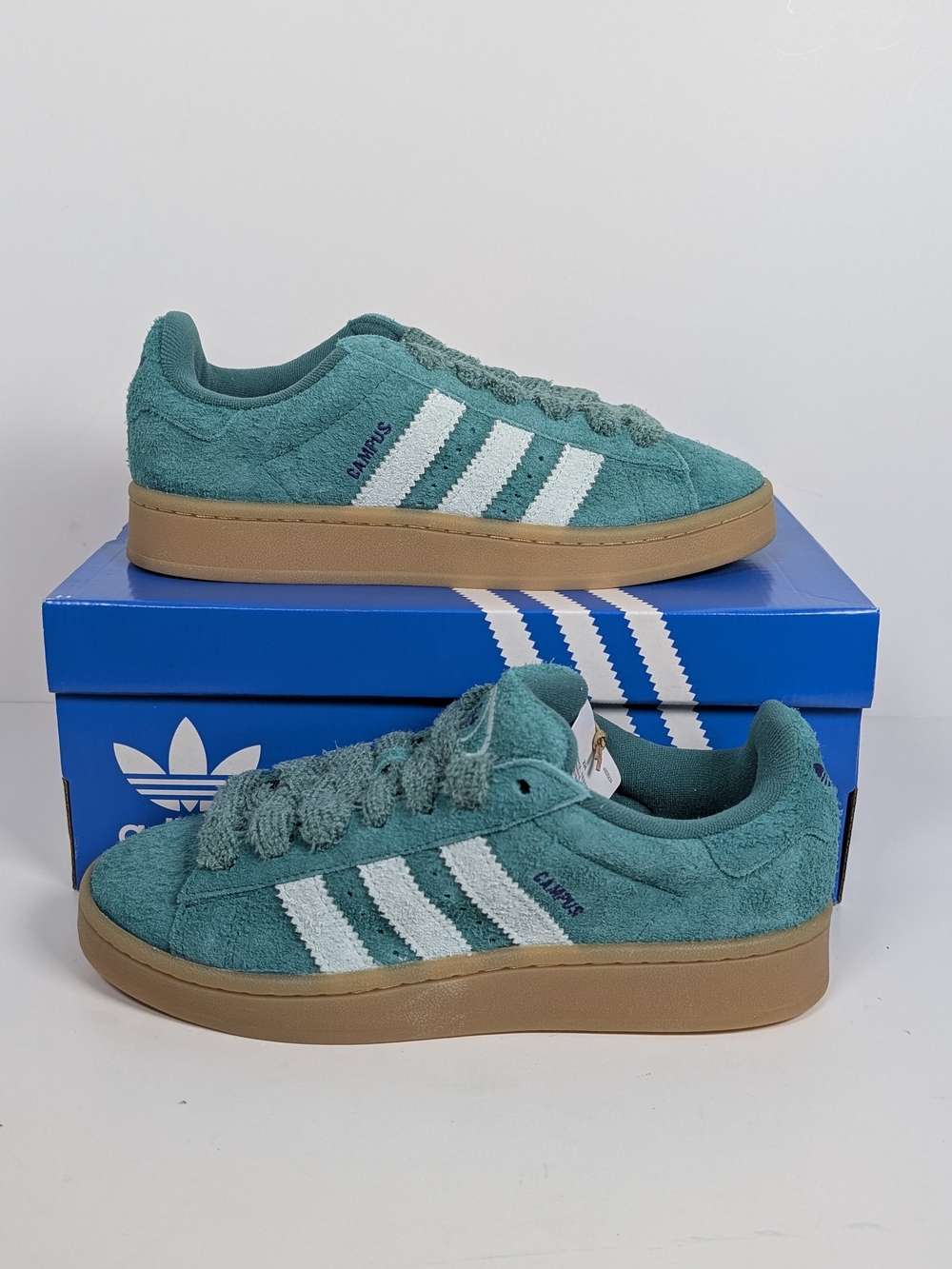 Adidas Campus 00s Active Green White Gum Women’s Size 7 Sneakers
